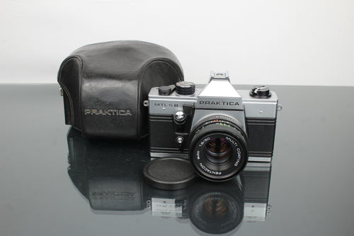 Praktika MLT 5 B + Pentacon auto 1.8/50 Objektiv (M42-Montage)