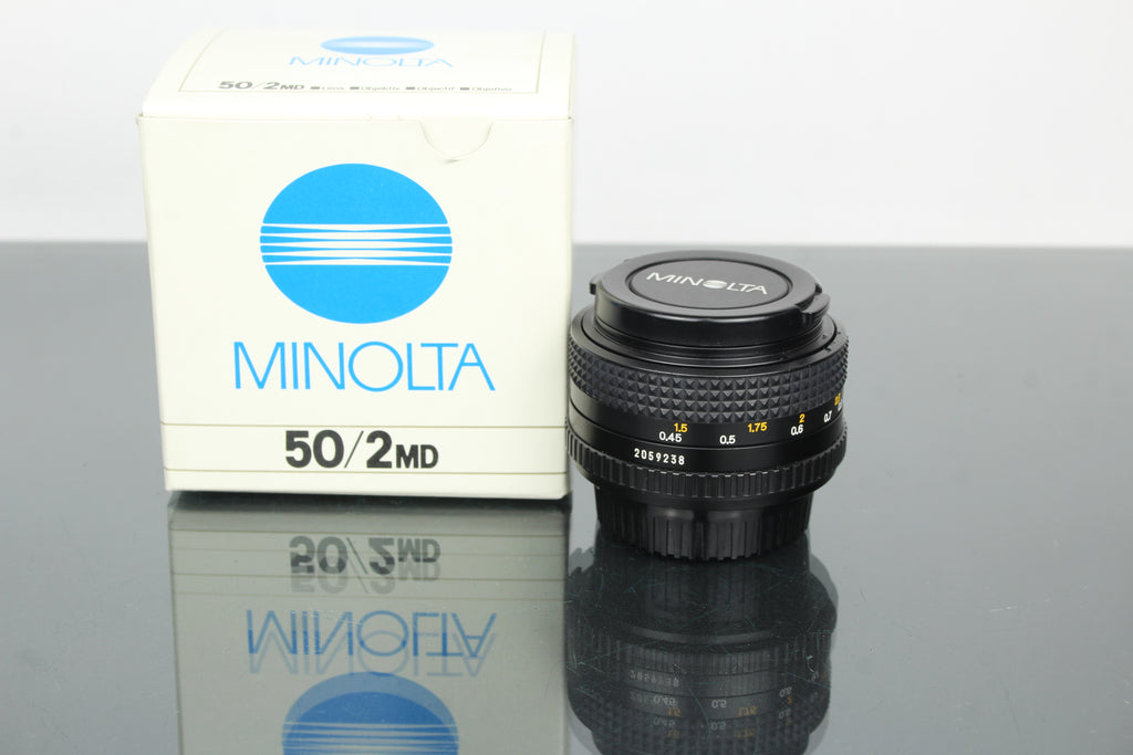 Minolta MD 50mm 1:2 49mm Objektiv (MD-Montage)