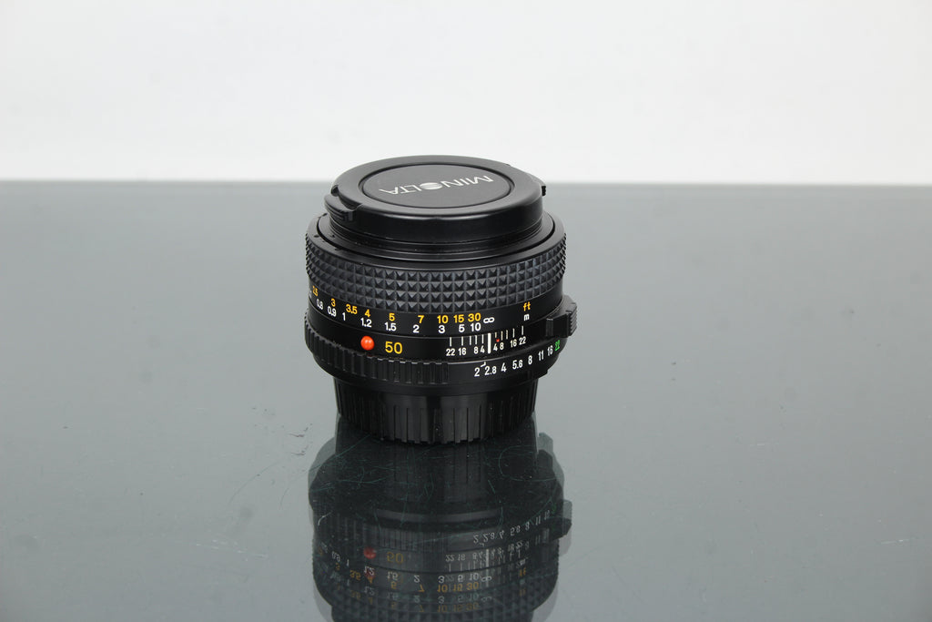 Minolta MD 50mm 1:2 49mm Objektiv (MD-Montage)