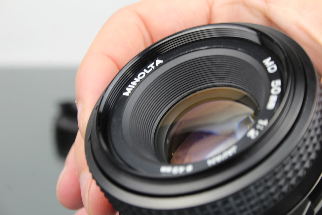 Minolta MD 50mm 1:2 49mm Objektiv (MD-Montage)