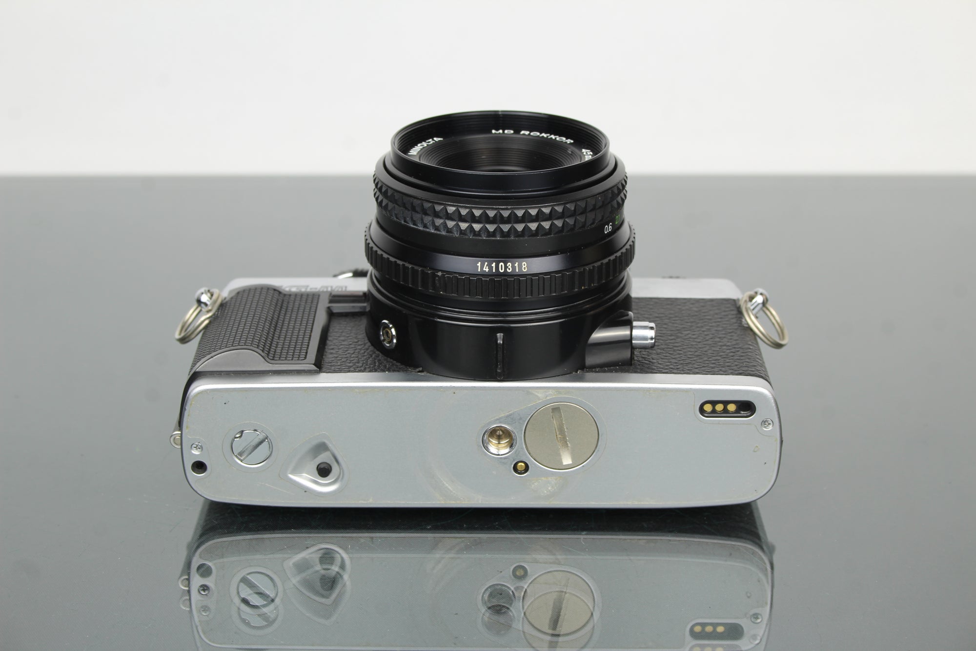 Minolta XG-M + 45mm 1:2 Minolta MD Rokkor lens